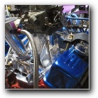 Front view of the Chev and Hi Rise manifold