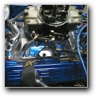 Side view of the chev engine